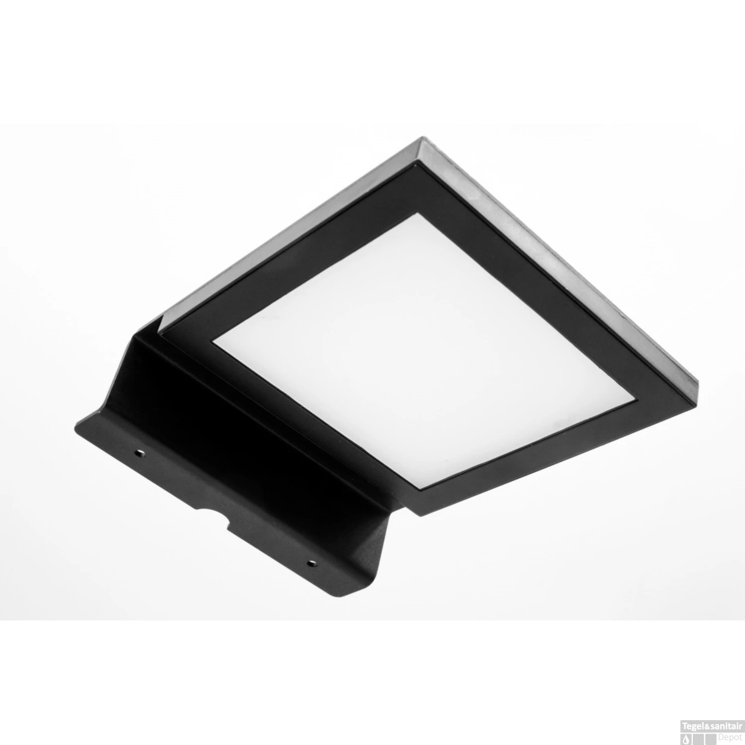 Spiegellamp Boss & Wessing Square 10x10 Cm Aluminium Mat Zwart 2 Spiegellamp Boss & Wessing Square 10x10 Cm Aluminium Mat Zwart - Afbeelding 2