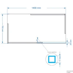 Badkamerspiegel Gliss Design Melite 140x70 Cm Met LED 5 Badkamerspiegel Gliss Design Melite 140x70 Cm Met LED -Winkel Voor Badkamerdouchebenodigdheden melite 140x70cm
