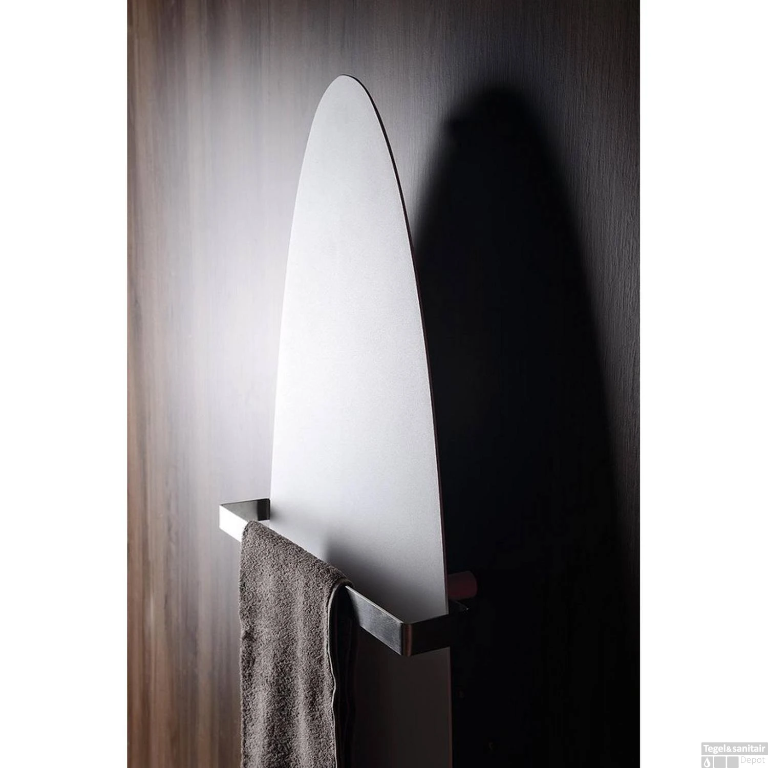 Handdoekhouder Tbv Radiatoren Sapho Tavola 47.5 Cm Geborsteld RVS - Afbeelding 2