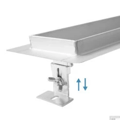 RVS Douchegoot Muurflens Met Uitneembaar Sifon 80x7cm 6,7cm Diep STANDAARD ROOSTER -Winkel Voor Badkamerdouchebenodigdheden muur design rooster 80cm 3