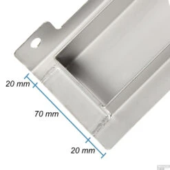 RVS Douchegoot Muurflens Met Uitneembaar Sifon 80x7cm 6,7cm Diep STANDAARD ROOSTER -Winkel Voor Badkamerdouchebenodigdheden muur design rooster 80cm 5