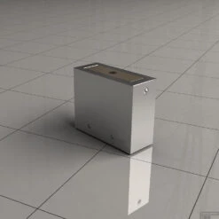 BWS Muurkoppeling Vierkant Tbv Stabilisatiestang Chroom -Winkel Voor Badkamerdouchebenodigdheden muurkoppeling tbv stabilisatiestang chroom boss wessing 1