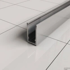 BWS Inloopdouche Pro Line Helder Glas 60x200 8mm Nano Coating Chroom Profiel En Stang -Winkel Voor Badkamerdouchebenodigdheden muurprofiel chroom 1