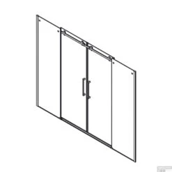 Nisdeur Boss & Wessing D&R Design 160x200cm 2 Roldeuren RVS 6 Nisdeur Boss & Wessing D&R Design 160x200cm 2 Roldeuren RVS -Winkel Voor Badkamerdouchebenodigdheden nisdeur boss wessing d r design 160x200cm 2 roldeuren rvs sfeer tech