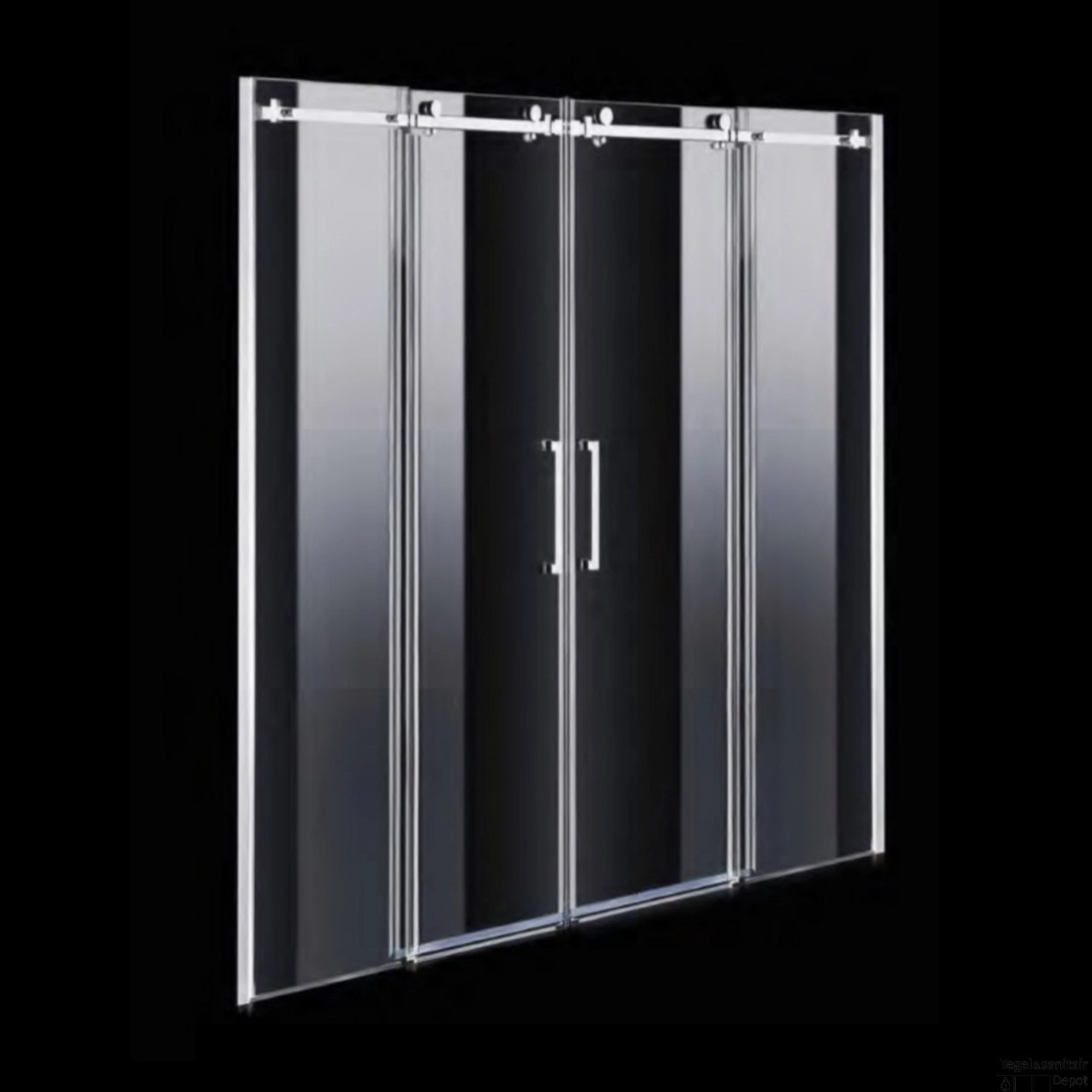 Nisdeur Boss & Wessing D&R Design 160x200cm 2 Roldeuren RVS 1 Nisdeur Boss & Wessing D&R Design 160x200cm 2 Roldeuren RVS