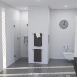 BWS Douchedeur | Medena | Profielloos | 90x200cm | Scharnieren RVS | Nisdeur -Winkel Voor Badkamerdouchebenodigdheden nisdeur bws medena 90x200cm profielloos scharnieren rvs 3