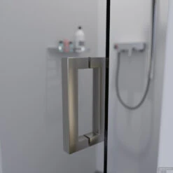 BWS Douchedeur | Medena | Profielloos | 90x200cm | Scharnieren RVS | Nisdeur -Winkel Voor Badkamerdouchebenodigdheden nisdeur bws medena 90x200cm profielloos scharnieren rvs 5