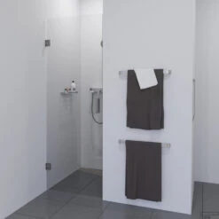 BWS Douchedeur | Medena | Profielloos | 90x200cm | Scharnieren RVS | Nisdeur