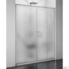 Nisdeur Lacus Stromboli Evo 2 Schuifdeuren 170x200 Cm Mat Glas Chroom