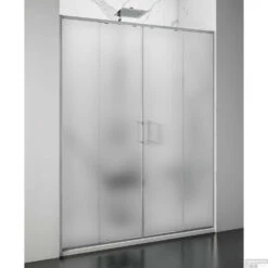 Nisdeur Lacus Stromboli Evo 2 Schuifdeuren 170x200 Cm Mat Glas Chroom