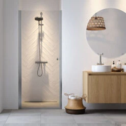 Nisdeur Sealskin Hooked Omkeerbaar 100x200 Cm Zilver