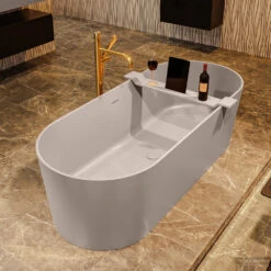 NOBLE Vrijstaand Bad 180x75cm Kleur Smoke / Smoke -Winkel Voor Badkamerdouchebenodigdheden noble 3 00020