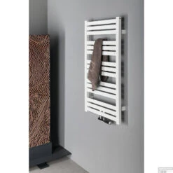 Handdoekradiator Sapho Nevel Recht Middenaansluiting 55.5x104.3 Cm 397W Wit -Winkel Voor Badkamerdouchebenodigdheden nvx610 handdoekradiator sapho nevel recht 55.5x104.3 cm 397w wit 1