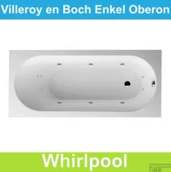 Ligbad Villeroy & Boch Oberon 170x75 Cm Balboa Whirlpool Systeem Enkel