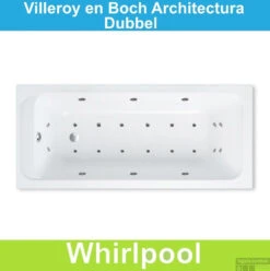 Ligbad Villeroy & Boch Architectura 170x80 Cm Balboa Whirlpool Systeem Dubbel