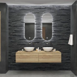 Badkamerspiegel Gliss Orion 50x100cm 2X Verticaal LED Incl. Verwarming