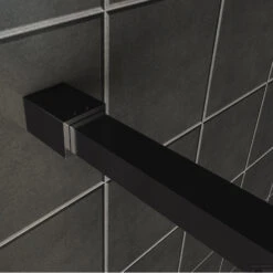 Profielset Met Stabilisatiestang Wiesbaden Slim 120cm Mat Zwart