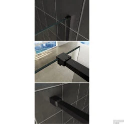 BWS Profielset Met Stabilisatiestang Pro Line 120 Cm Mat Zwart -Winkel Voor Badkamerdouchebenodigdheden profielset met stabilisatiestang wiesbaden slim 120cm mat zwart 2 1