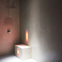 Sunshower Pure Duo Infrarood Inbouwapparaat 20x62x10 Cm En 20x32x10 Cm Met Kuitbrander Aluminium -Winkel Voor Badkamerdouchebenodigdheden pure duo infrarood