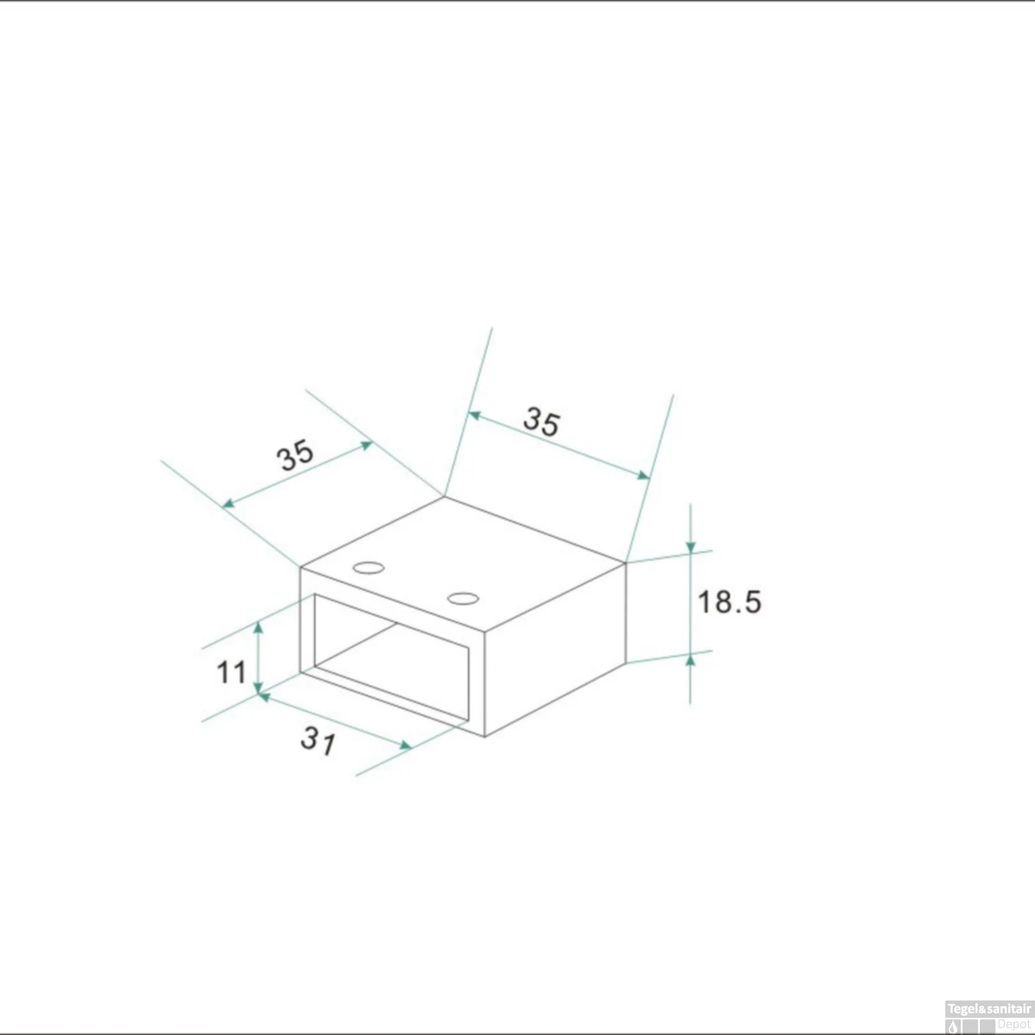 Rechte Muurkoppeling Tbv Stabilisatiestang Mat Zwart 3 Rechte Muurkoppeling Tbv Stabilisatiestang Mat Zwart - Afbeelding 3