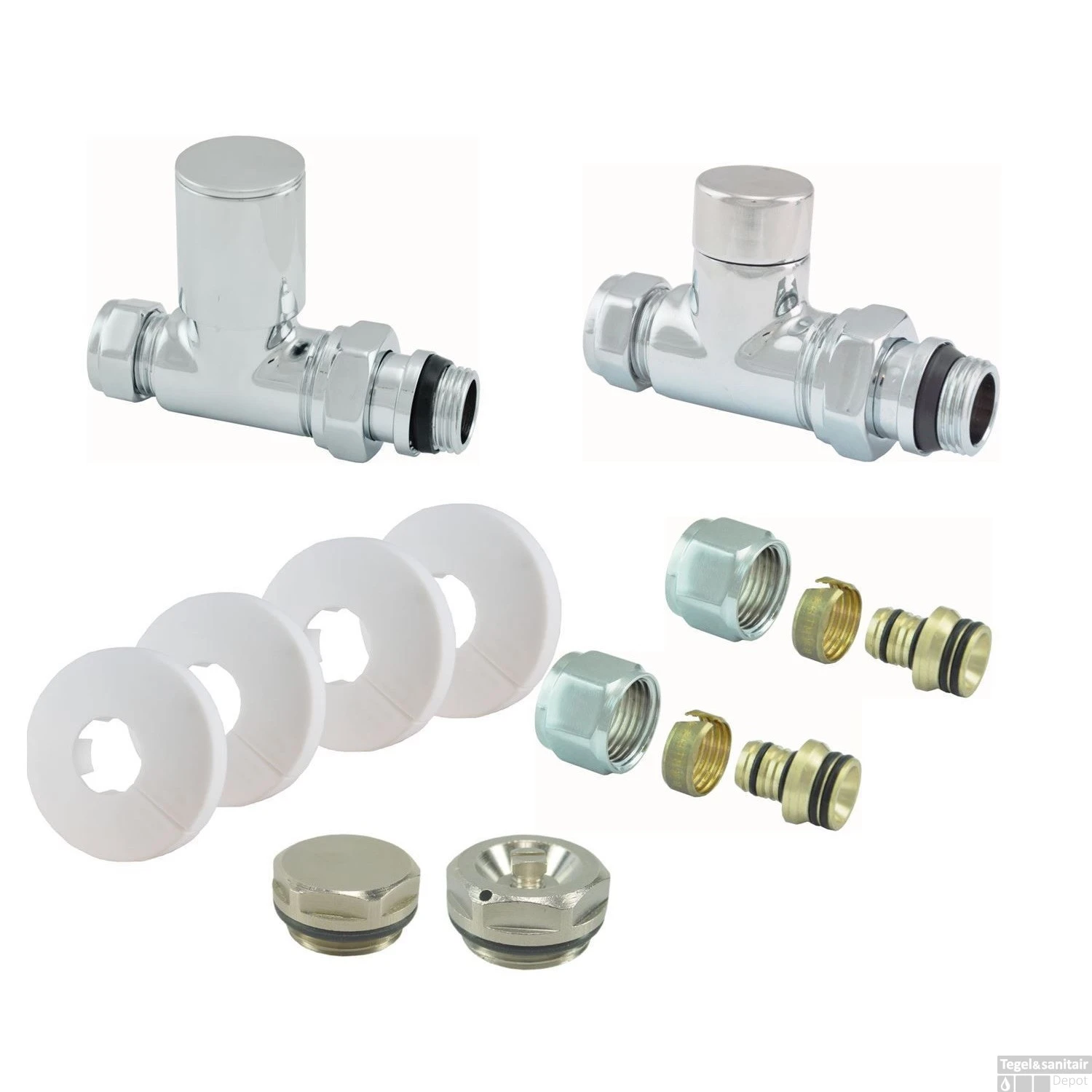 Riko Luxe Rad.aansluitset Recht 2 Riko Luxe Rad.aansluitset Recht - Afbeelding 2