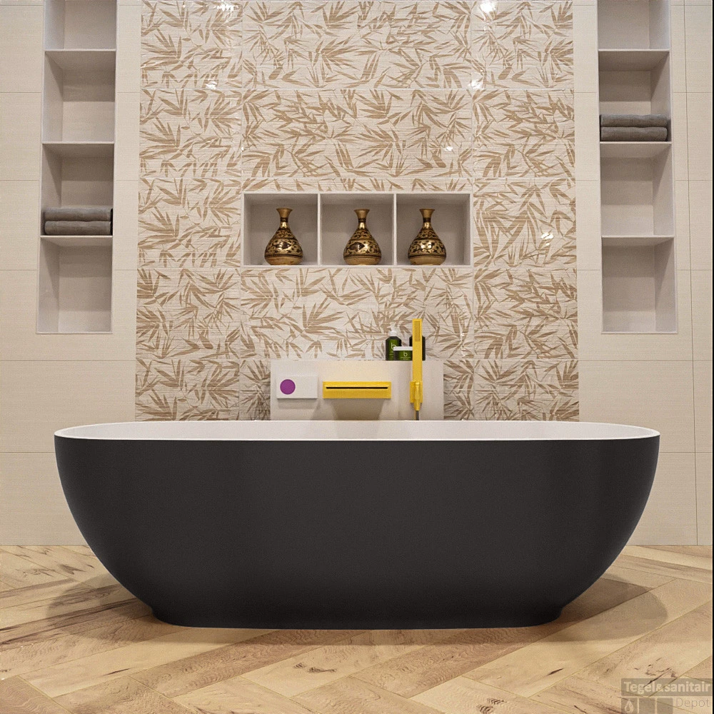 ROCK Vrijstaand Bad 170x70cm Kleur Dark Grey / Talc 5 ROCK Vrijstaand Bad 170x70cm Kleur Dark Grey / Talc - Afbeelding 5