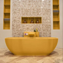 ROCK Vrijstaand Bad 170x70cm Kleur Ocher / Ocher -Winkel Voor Badkamerdouchebenodigdheden rock 4 00027