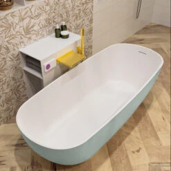 ROCK Vrijstaand Bad 170x70cm Kleur Greey / Talc 16 ROCK Vrijstaand Bad 170x70cm Kleur Greey / Talc -Winkel Voor Badkamerdouchebenodigdheden rock 5 00005