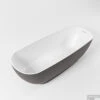 ROCK Vrijstaand Bad 170x70cm Kleur Dark Grey / Talc