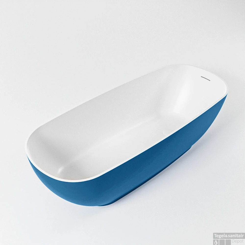 ROCK Vrijstaand Bad 170x70cm Kleur Jeans / Talc 1 ROCK Vrijstaand Bad 170x70cm Kleur Jeans / Talc