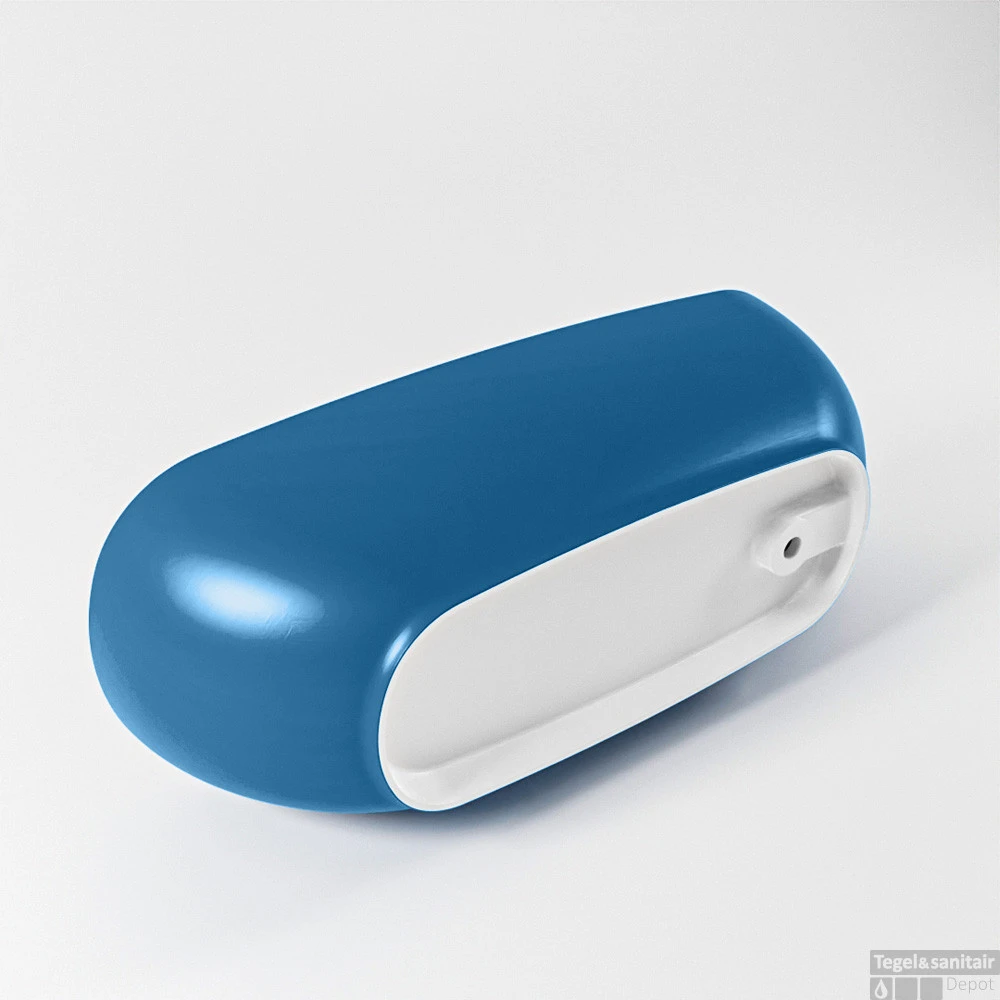 ROCK Vrijstaand Bad 170x70cm Kleur Jeans / Talc 8 ROCK Vrijstaand Bad 170x70cm Kleur Jeans / Talc - Afbeelding 8