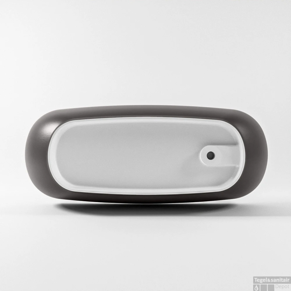 ROCK Vrijstaand Bad 170x70cm Kleur Dark Grey / Talc 9 ROCK Vrijstaand Bad 170x70cm Kleur Dark Grey / Talc - Afbeelding 9