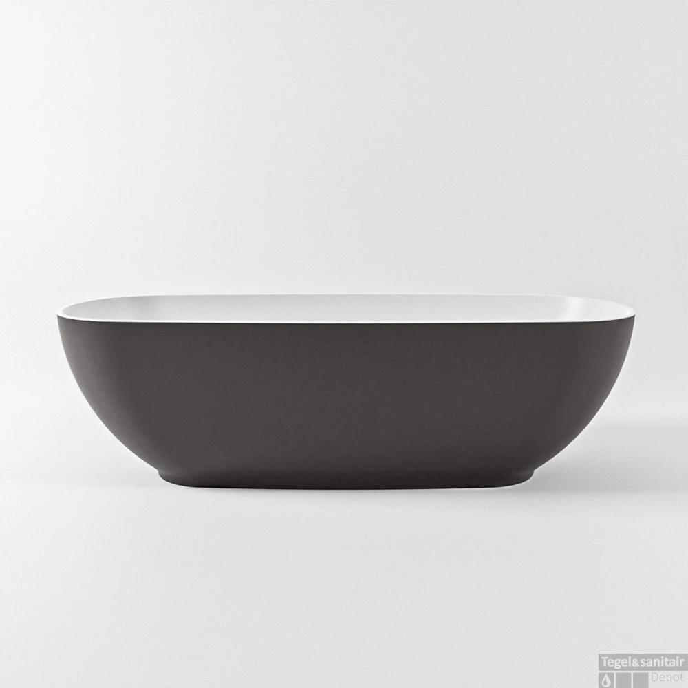 ROCK Vrijstaand Bad 170x70cm Kleur Dark Grey / Talc 11 ROCK Vrijstaand Bad 170x70cm Kleur Dark Grey / Talc - Afbeelding 11