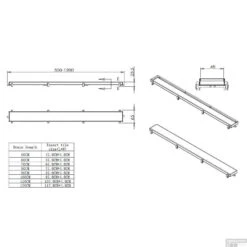 RVS Tegelrooster T.b.v. BWS Douchegoot 120x7 Cm Mat Zwart -Winkel Voor Badkamerdouchebenodigdheden rvs tegelrooster tbv douchegoot 50x7 cm mat zwart tech 1 1 1 1 1 1 1