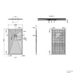Douchetub Sanimar Sanistone 160 X 90 Cm Wit -Winkel Voor Badkamerdouchebenodigdheden sanistone 160x90 tech