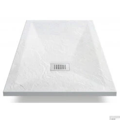 Douchetub Sanimar Sanistone 160 X 90 Cm Wit -Winkel Voor Badkamerdouchebenodigdheden sanistone wit sfeer 1 1 1