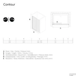 Sealskin Contour Schuifdeur Voor Nis 120x200 Cm 6mm Helderglas Mat Zwart 7 Sealskin Contour Schuifdeur Voor Nis 120x200 Cm 6mm Helderglas Mat Zwart -Winkel Voor Badkamerdouchebenodigdheden sealskin get wet contour schuifdeur mat zwart tech