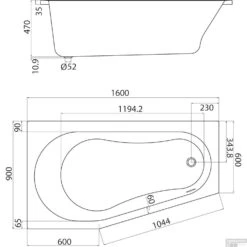 Winkel Voor Badkamerdouchebenodigdheden -Winkel Voor Badkamerdouchebenodigdheden sealskin ligbad get wet optimo compactbad 160x90x60 cm links wit tech