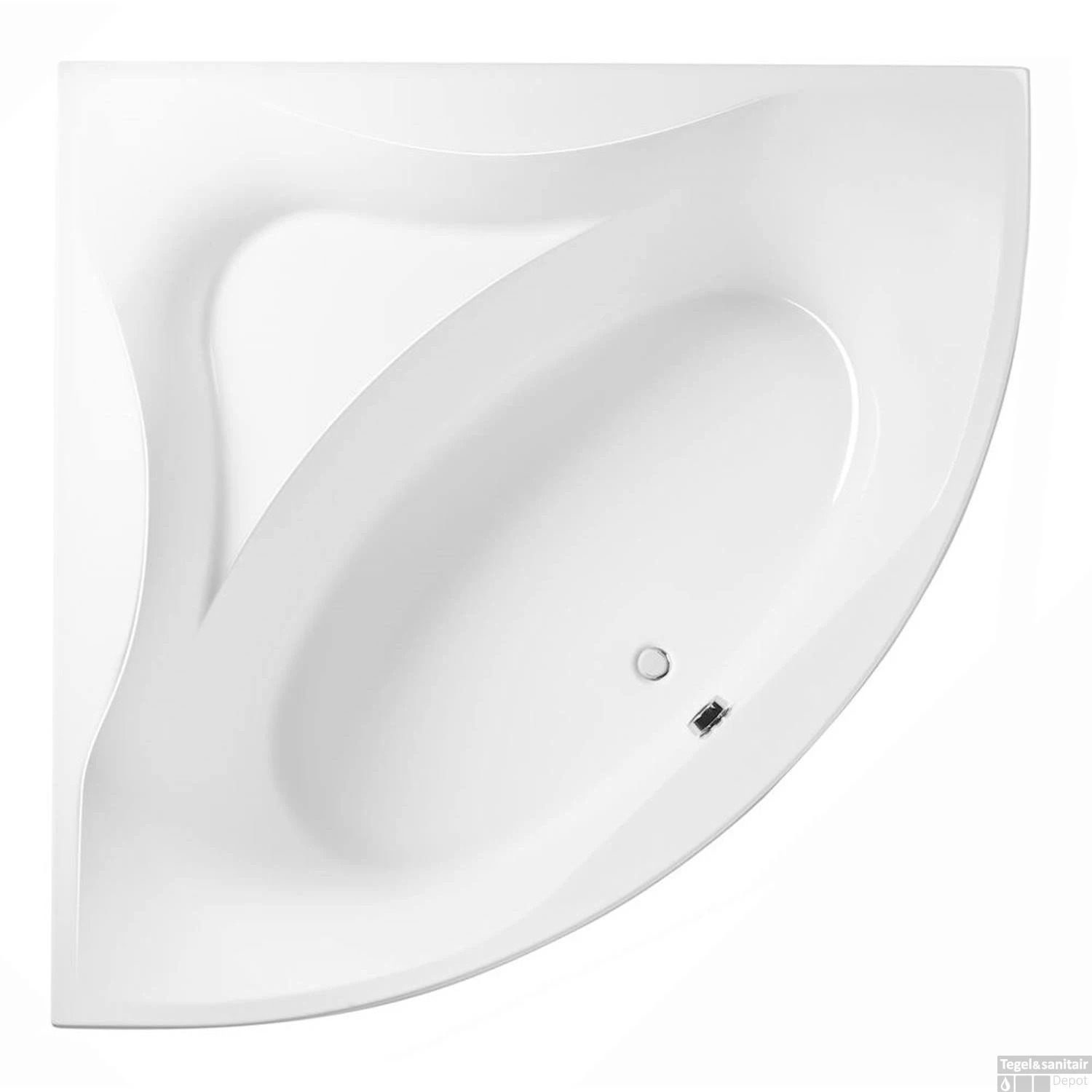 Sealskin Ligbad Glamour Hoekbad 140x140 Cm Wit 2 Sealskin Ligbad Glamour Hoekbad 140x140 Cm Wit - Afbeelding 2