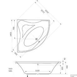 Sealskin Ligbad Glamour Hoekbad 140x140 Cm Wit 5 Sealskin Ligbad Glamour Hoekbad 140x140 Cm Wit -Winkel Voor Badkamerdouchebenodigdheden sealskin ligbad glamour hoekbad 140x140 cm wit tech 1