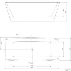 Sealskin Ligbad Note Square Vrijstaand 180x85 Cm Wit -Winkel Voor Badkamerdouchebenodigdheden sealskin ligbad note square vrijstaand 180x85 cm wit tech