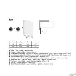 Badwand Sealskin 'I AM' 85x160 Cm RVS 1 Deel Helder Antikalk Glas -Winkel Voor Badkamerdouchebenodigdheden sk010855325100 badwand get wet by sealskin i am 85x160 cm rvs 1 deel helder antikalk glas tech