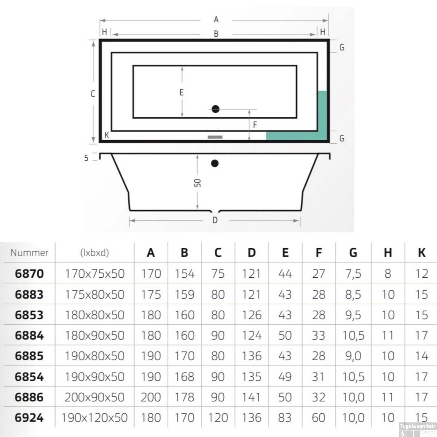 Ligbad Xenz Society Ebony 175x80x50 Cm Mat Zwart 3 Ligbad Xenz Society Ebony 175x80x50 Cm Mat Zwart - Afbeelding 3