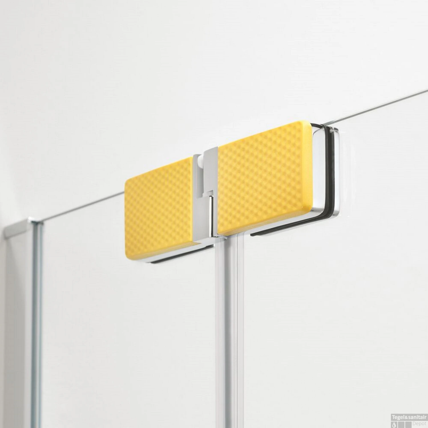 Badwand Sealskin Custom 100x140 Cm Rechts Zilver Hoogglans Helder Glas - Afbeelding 7