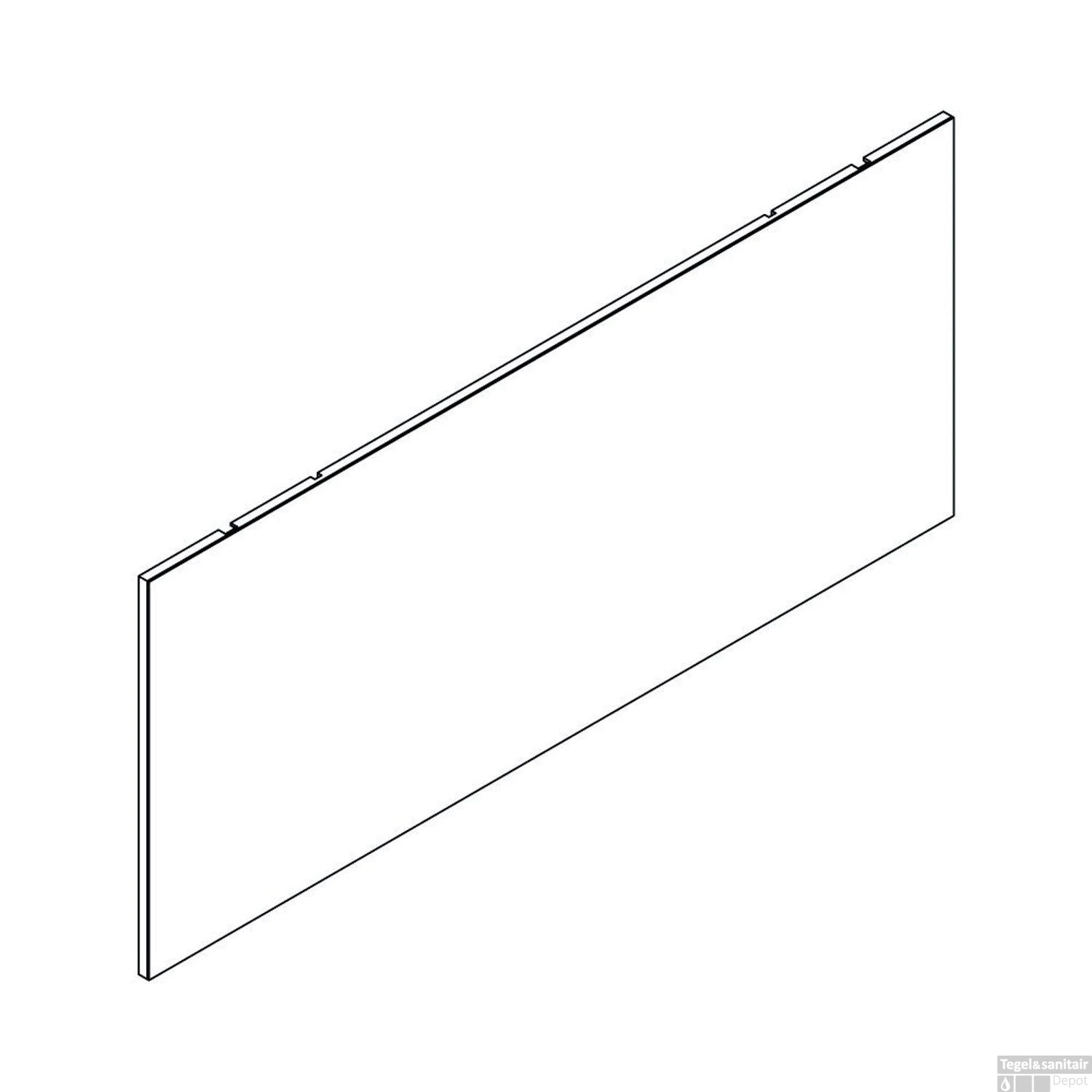 Spiegel Allibert Deko 140 Cm Met Technische Werkruimte 2 Spiegel Allibert Deko 140 Cm Met Technische Werkruimte - Afbeelding 2