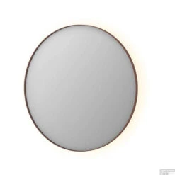 Spiegel Ink SP17 Rond Colour Changing LED Rondom 100 X 4 X 100 Cm Dimbaar In Aluminium Kader Geborsteld Koper