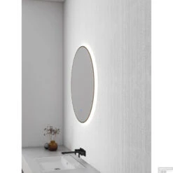 Ronde Spiegel Wiesbaden Novi Met LED, Dimbaar 60 Cm Geborsteld Messing 8 Ronde Spiegel Wiesbaden Novi Met LED, Dimbaar 60 Cm Geborsteld Messing -Winkel Voor Badkamerdouchebenodigdheden spiegel novi messing sfeer 1 2