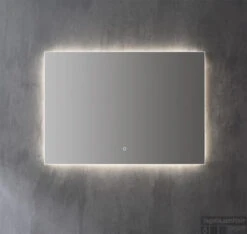 Spiegel Sanilux Decor Met Indirecte LED Verlichting 80x70 Cm -Winkel Voor Badkamerdouchebenodigdheden spiegel sanilux decor met indirecte led verlichting 80x70 cm sfeer