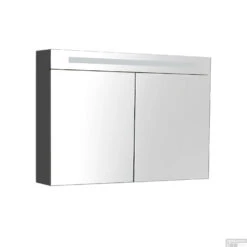 Spiegelkast Met Verlichting & Wcd 80 Cm Antraciet