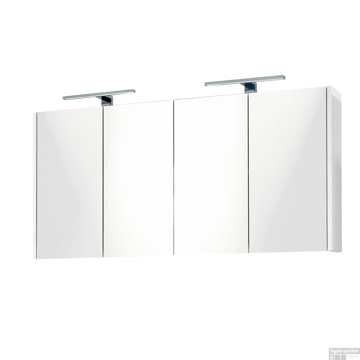 Spiegelkast Best Design Happy Incl. LED Verlichting 120x60 Cm Wit